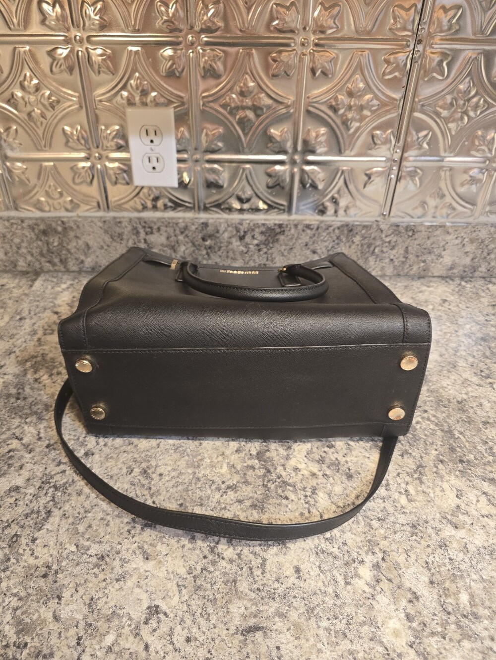 Michael Kors Dillon Saffiano Leather Satchel With Gold Hardware - Picture 8 of 8
